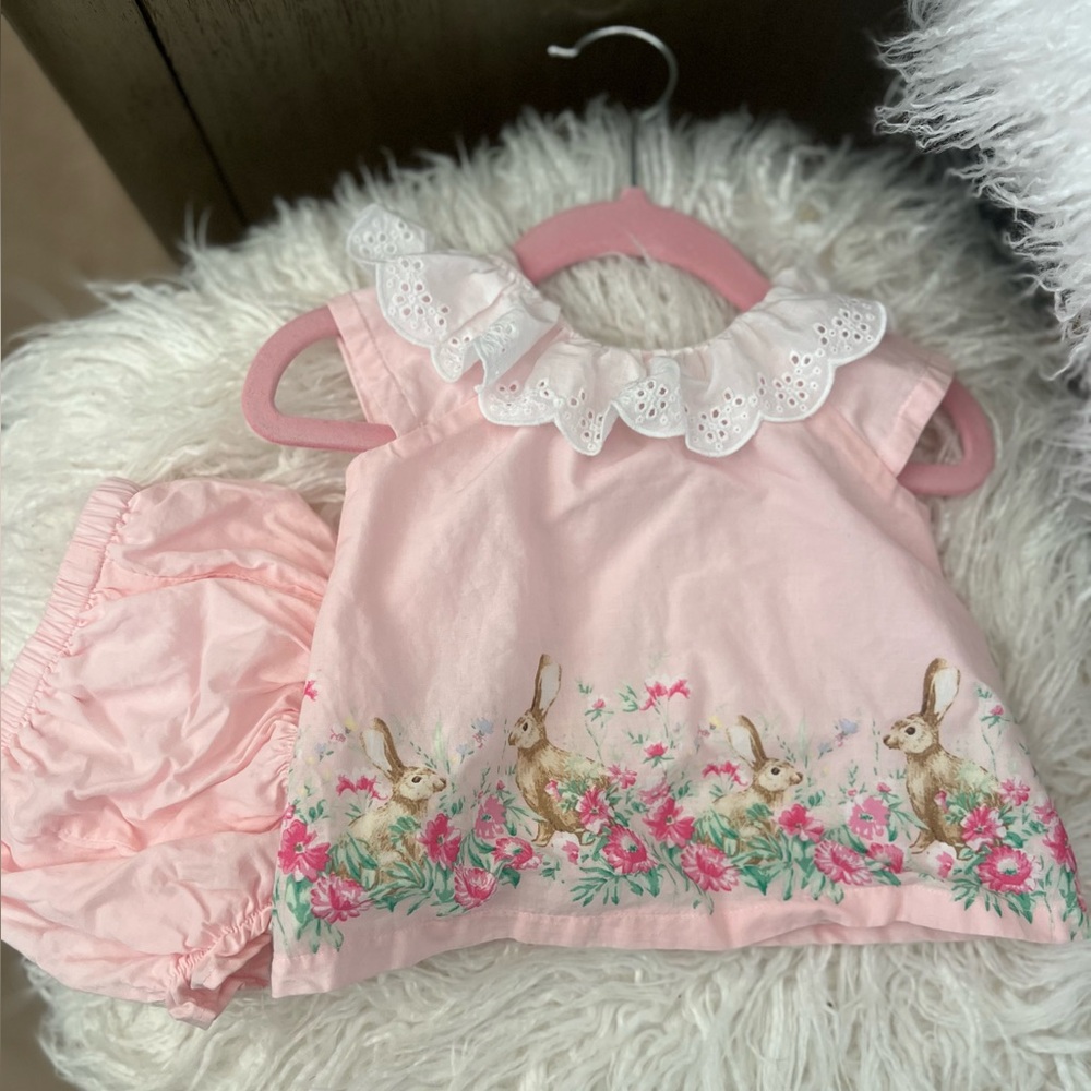 Baby girl: Janie and jack dress matching bloomers